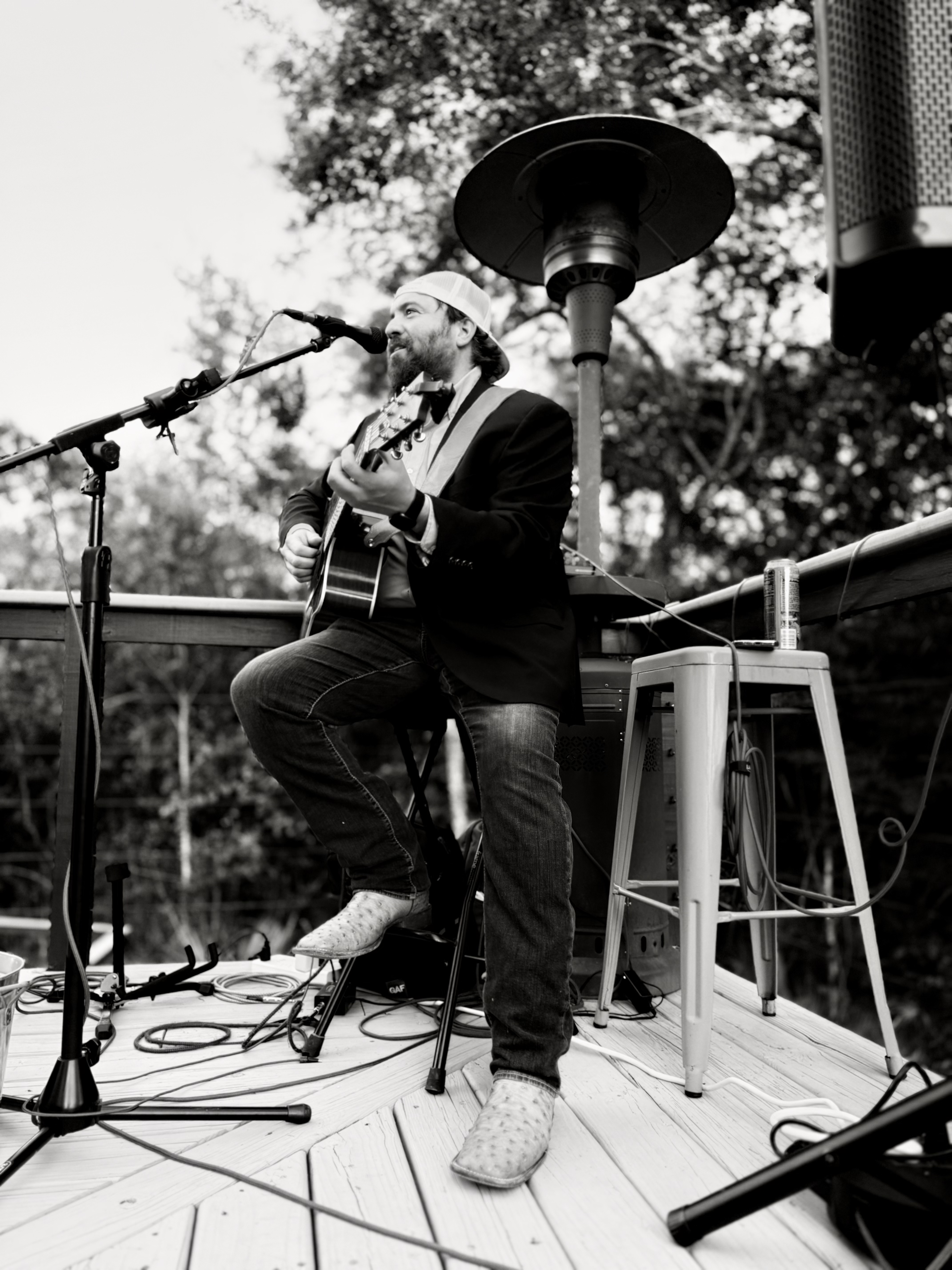 Seth Candan playing guitar